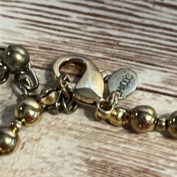Chico’s 19” Gold Tone Ball Chain With Discs - Picture 5 of 6